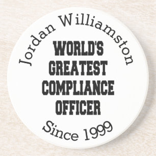 Weltbest Compliance Officer Getränkeuntersetzer