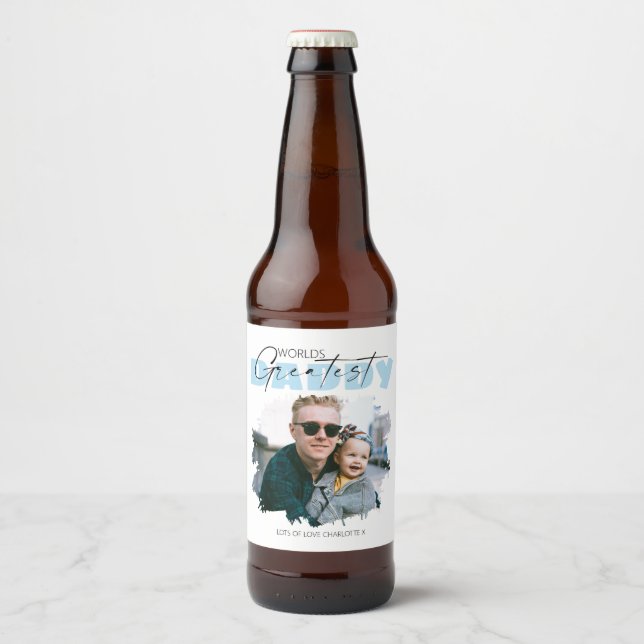 Weltbest Daddy | FOTO Bierflaschenetikett (Vorderseite)