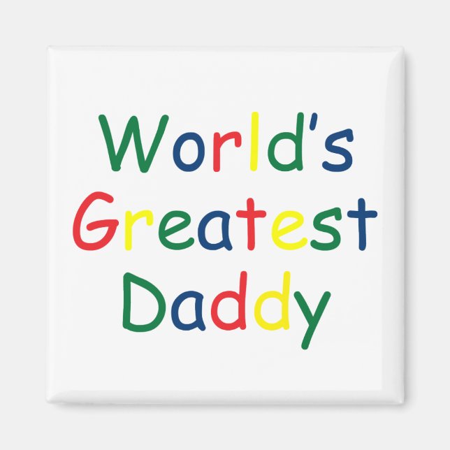 Weltbest Daddy Magnet (Vorne)