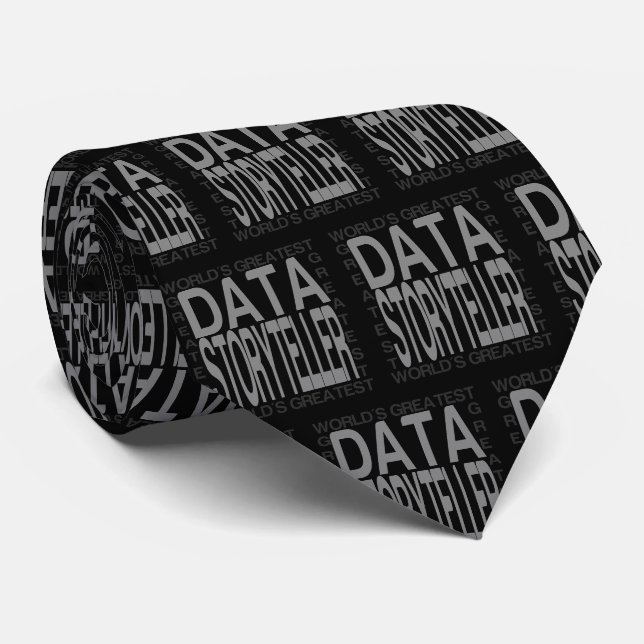 Weltbest Data Storyteller Neck Tie Krawatte (Gerollt)