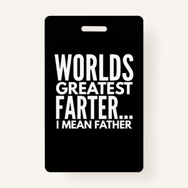 Weltbest Farter I Gemein Vater Ausweis (Vorderseite)