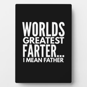Weltbest Farter I Gemein Vater Fotoplatte