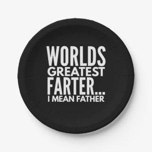 Weltbest Farter I Gemein Vater Pappteller