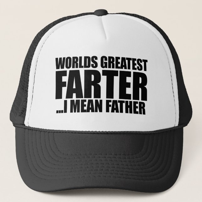 Weltbest Farter I gemein Vater Truckerkappe (Vorderseite)