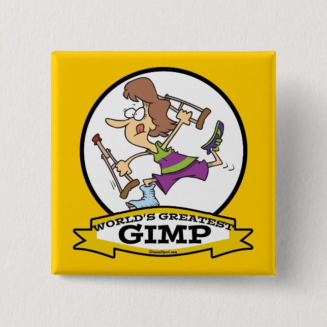 WELTBEST GIMP WOMP CARTOON BUTTON (Vorderseite)