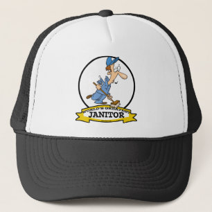 WELTBEST JANITOR CARTOON TRUCKERKAPPE