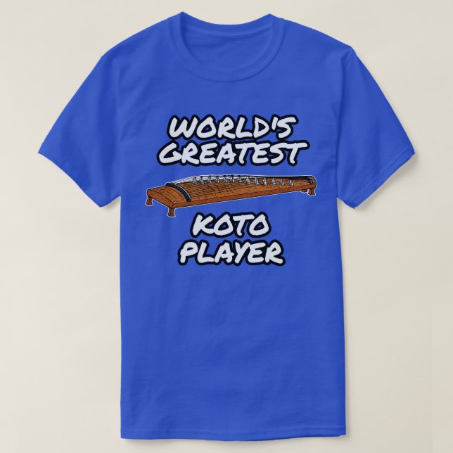 Weltbest Koto Player Japanischer Musiker T-Shirt (Design vorne)