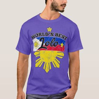 Weltbest Lolo Filipino Grandpa PH Flag Geschenk T-Shirt