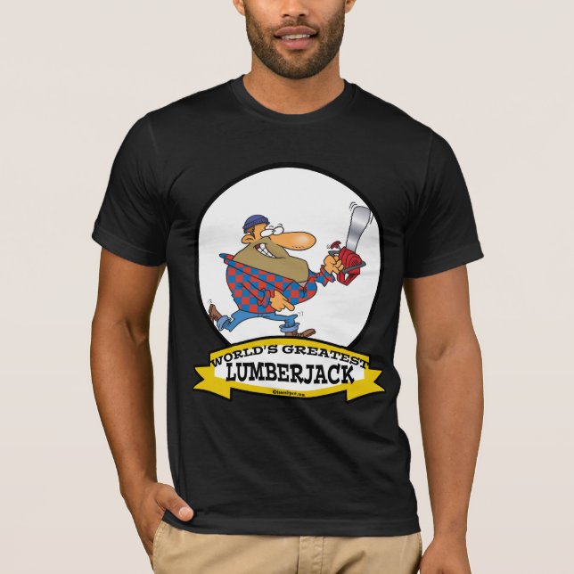 WELTBEST LUMBERJACK MEN CARTOON T-Shirt (Vorderseite)