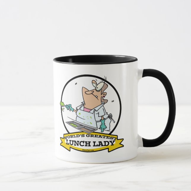 WELTBEST LUNCH LADY CARTOON TASSE (Rechts)