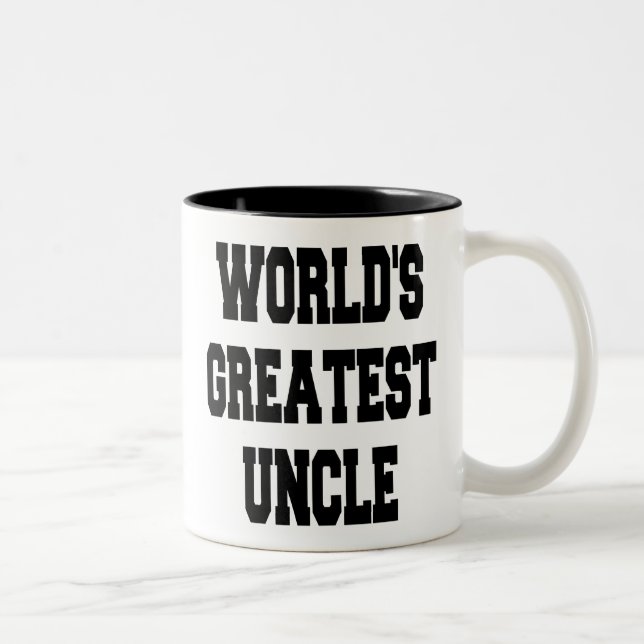 Weltbest Onkel Zweifarbige Tasse (Rechts)