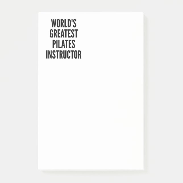 Weltbest Pilates Instructor Post-it Klebezettel (Vorderseite)