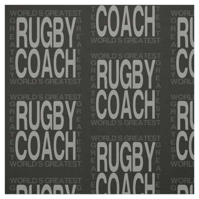 Weltbest Rugby Coach Stoff (Muster)