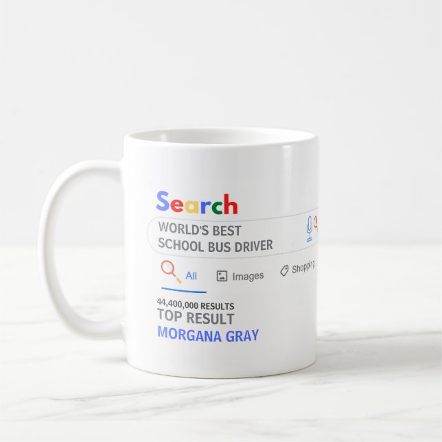WELTBEST SCHOOL BUS TREIBER TOP-Search-Ergebnis Kaffeetasse (Links)