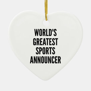 Weltbest Sports Announcer Keramikornament