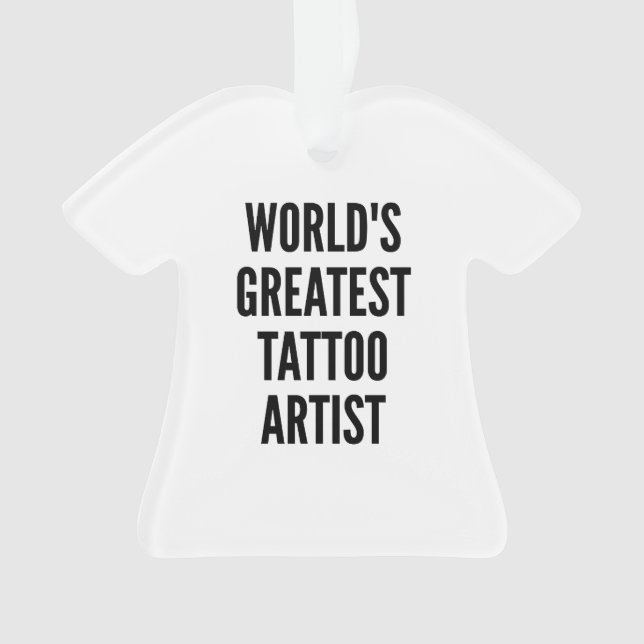 Weltbest Tattoo Artist Ornament (Vorderseite)