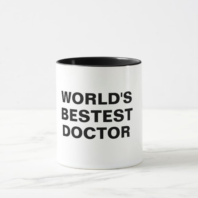 Weltbestdoktorpun Tasse (Zentrum)