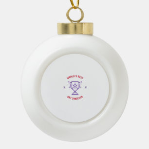 Weltbeste Art Director Keramik Kugel-Ornament