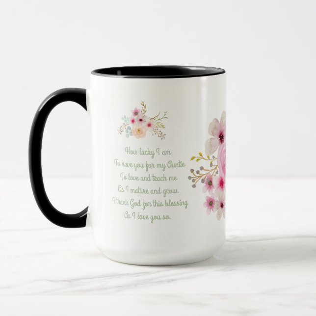 Weltbeste AUNTIE-TASSE POEM, Personalisiert Tasse (Links)