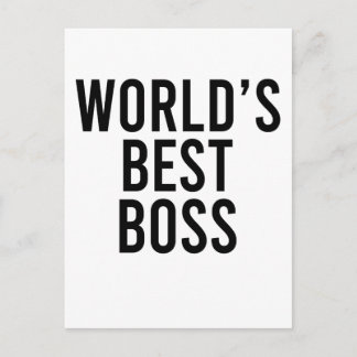 Weltbeste Boss-Geschenk Postkarte Witziges Geschen