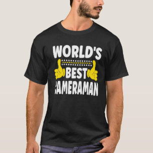 Weltbeste Cameraman Job Title Profession Camer T-Shirt