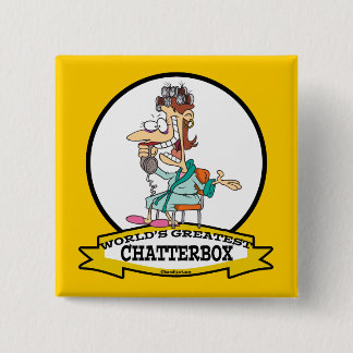 WELTBESTE CHATTERBOX CARTOON FÜR FRAUEN BUTTON