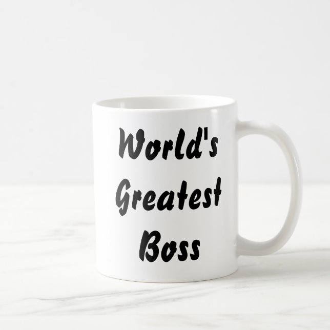 Weltbeste Chef-Kaffee-Tasse Kaffeetasse (Rechts)