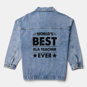 Weltbeste Ela-Lehrerin aller Zeiten Jeansjacke