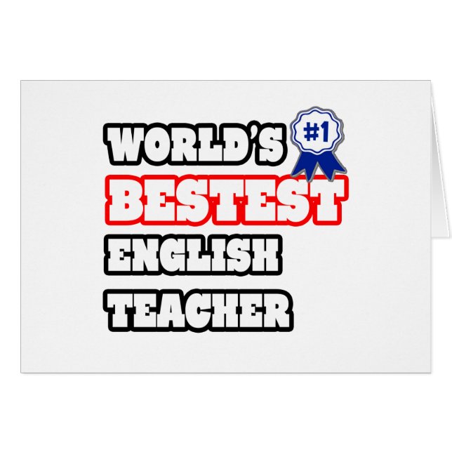 Weltbeste Englischlehrerin (Vorderseite (Horizontal))