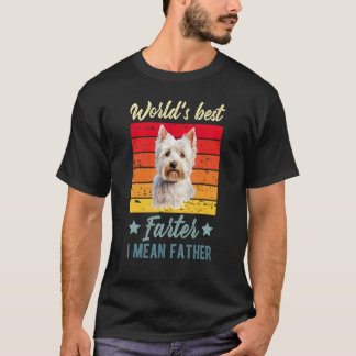Weltbeste Farter I Gemein Pater West Highland Wh T-Shirt
