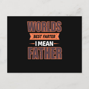 Weltbeste Farter im gemeinen Vater - Bester Vater Postkarte