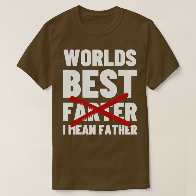 Weltbeste Farter Oops in gemeiner Vater 2 T-Shirt (Design vorne)