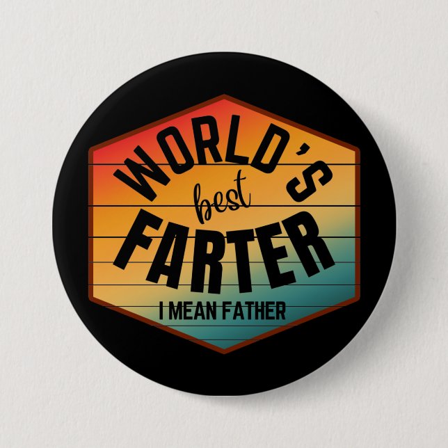 WELTBESTE FRÜHER I GEMEINER VATER BUTTON (Vorderseite)