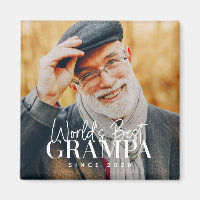 Weltbeste Grampa seit 20XX Modernes Chic Foto