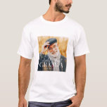 Weltbeste Grampa seit 20XX Modernes Chic Foto T-Shirt<br><div class="desc">Dieses einfache und moderne Design besteht aus Serifen und kursiver Typografie und fügt ein individuelles Foto hinzu</div>