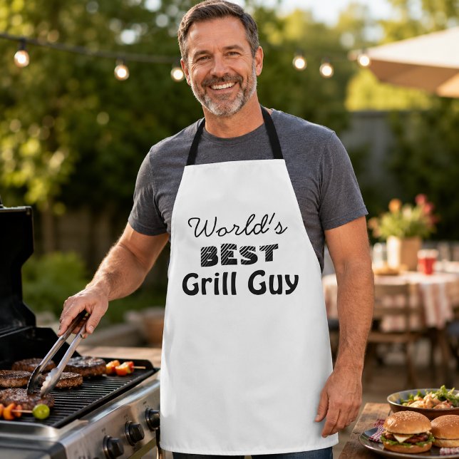 Weltbeste Grill-Typ-Zitat: Männerlange Schürze (Von Creator hochgeladen)