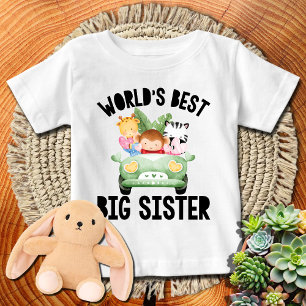 Weltbeste große Schwester   Dschungeltiere Baby T-shirt