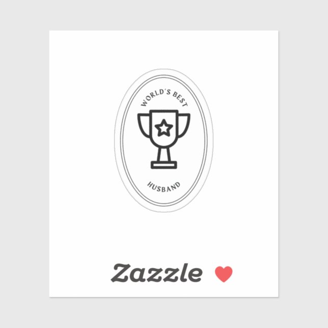 Weltbeste Husband Aufkleber (Blatt)
