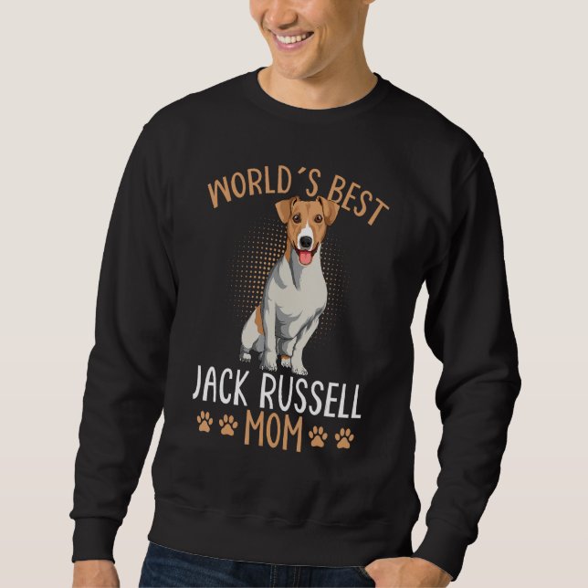 Weltbeste Jack Russell Terrier Mama Dog Mama Fun Sweatshirt (Vorderseite)