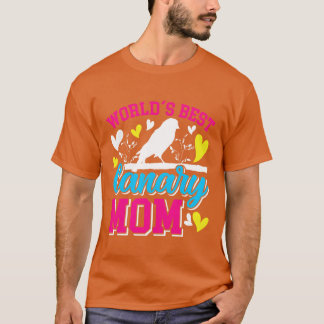 Weltbeste Kanarische Mama Bird Liebhaber Frauen Re T-Shirt