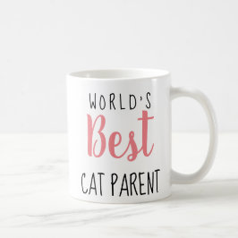 Weltbeste Katze-Eltern - individuell anpassbar Kaffeetasse