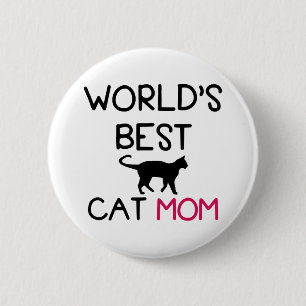 weltbeste Katzenmutter Button