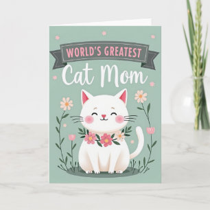 Weltbeste Katzenmutter-Karte Karte