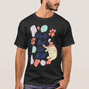 Weltbeste Katzenmutter zum Muttertag für Katzen T-Shirt