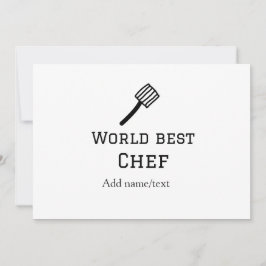 Weltbeste Koch hinzufügen Name text Kochen Bestes  Einladung