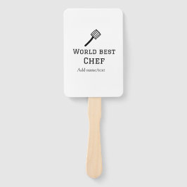 Weltbeste Koch hinzufügen Name text Kochen Bestes  Fächer