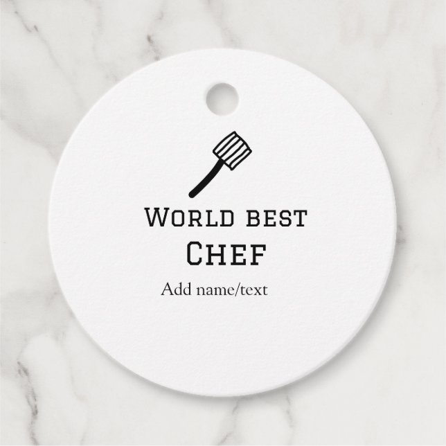 Weltbeste Koch hinzufügen Name text Kochen Bestes  Geschenkanhänger (Vorderseite)