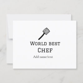 Weltbeste Koch hinzufügen Name text Kochen Bestes  Postkarte