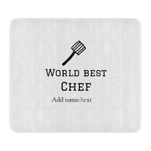 Weltbeste Koch hinzufügen Name text Kochen Bestes Schneidebrett