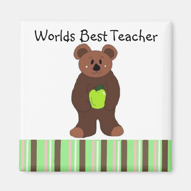 Weltbeste Lehrerin Magnet (Vorne)